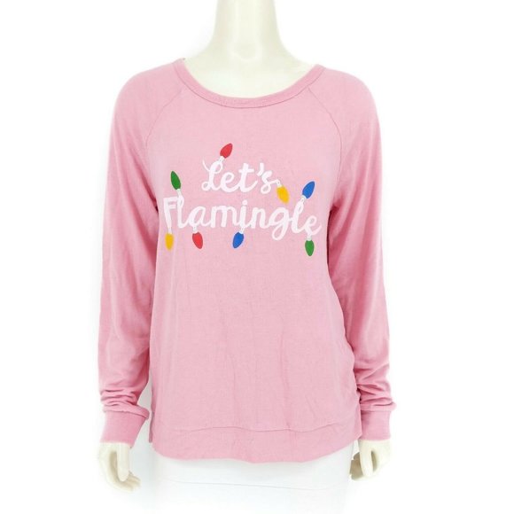 P.J. Salvage Other - PJ Salvage Christmas Flamingo Lets Flamingle Top M